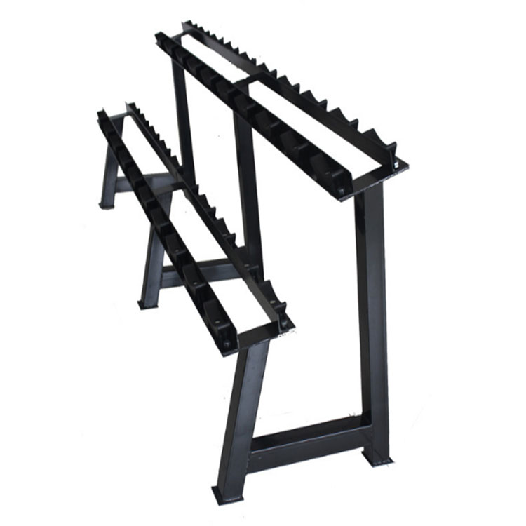 Trealamh Giomnáisiam Raca Stórála HEX Dumbbell Heics Dumbbell Set Rack For Deich bPéire